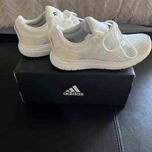 Adidas White Cloudfoam Running Shoes